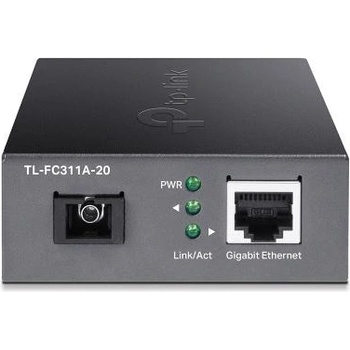 TP-Link TL-FC311A-20, 1GbE RJ45 към Gigabit SM SC, Rx1310/Tx1550nm 20km (TL-FC311A-20)