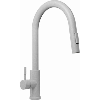 Твоят Стил - Кухненски Мивки Сив смесител за кухня с издърпваща се глава и 2 режима на струя - 9600