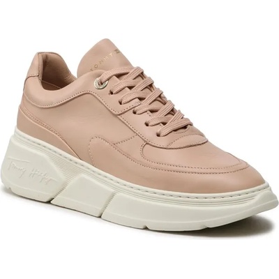 Tommy Hilfiger Сникърси Tommy Hilfiger Chunky Leather Sneaker FW0FW06855 Misty Blush TRY (Chunky Leather Sneaker FW0FW06855)