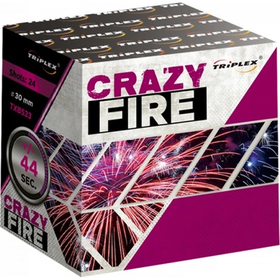 Triplex Ohňostroj CRAZY FIRE baterie 24 ran TXB533
