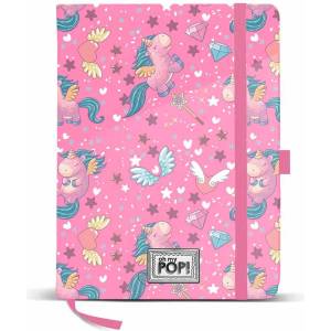 KARACTERMANIA - OMP! Бележник с ластик 14x21 см Magic Fucs
