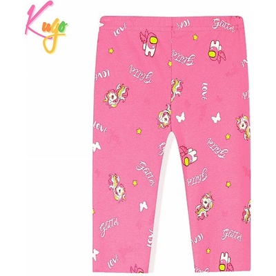 Kugo dívčí 3/4 legíny růžové FV6730