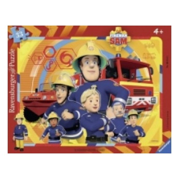 Ravensburger Verlag Ravensburger Kinderpuzzle - 06114 Sam, der Feuerwehrmann - Rahmenpuzzle für Kinder ab 4 Jahren, mit 33 Teilen