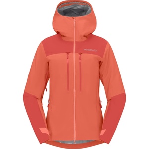 Norrøna Дамско водоустойчиво яке Norrøna Women's Trollveggen GORE-TEX Pro Light Jacket Waterproof jacket - Deep Sea Coral / Baked Apple - размер XS (102-5034-0411)