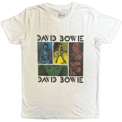 David Bowie Mick Rock Photo Collage White M Риза (BOWPTS03MW02)
