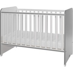 Lorelli Детско легло Lorelli - Sweet Dream, 60 x 120 cm, бяло и тъмносиво (10150540041A) - baby