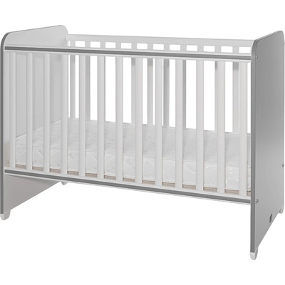 Lorelli Детско легло Lorelli - Sweet Dream, 60 x 120 cm, бяло и тъмносиво (10150540041A)