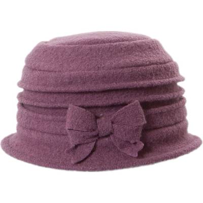 Faustmann cloche dámský vlněný klobouček s mašlí starorůžový