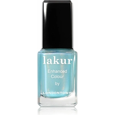 LONDONTOWN lakur Aegean Aqua lak na nechty trblietavá tyrkysová 12 ml