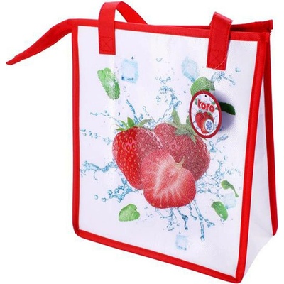 TAŠKA CHLADÍCÍ NA ZIP JAHODA 33X28X13CM