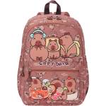 Capybara Раница Capybara детска, с две отделения, пепел от рози