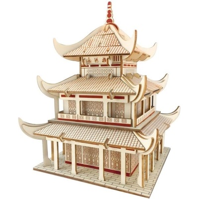 Woodcraft construction kit Woodcraft Дървен 3D пъзел Yueyang Tower
