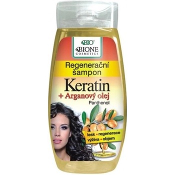 BC Bione regeneračný šampón na lesk a hebkosť vlasov Keratin Argan 260 ml