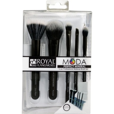 Royal & Langnickel Moda Perfect Mineral sada štětců černá 5 ks