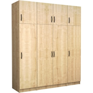 TopMebel Четирикрилен гардероб Victoria TopMebel с шкаф в цвят дъб 200x60x240cm - topmebel - 1 404,40 лв