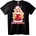 NOONEBRAND Коледна тениска Момиче Дядо Коледа - 7XL, Black