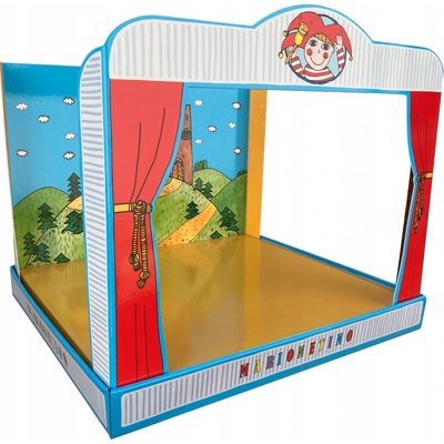 Marionetino loutkové divadlo skládací pro jakoukoliv pohádku – Zbozi.Blesk.cz