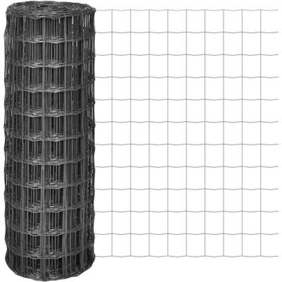 vidaXL Euro plot ocel 25 x 1 m šedý