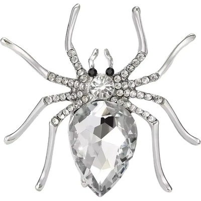 Gaira brošňa Pavúk 312934 Silver biela