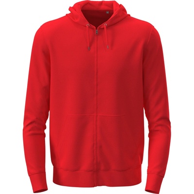 Stedman mikina s kapucí Classic Zip Hoodie scarlet red