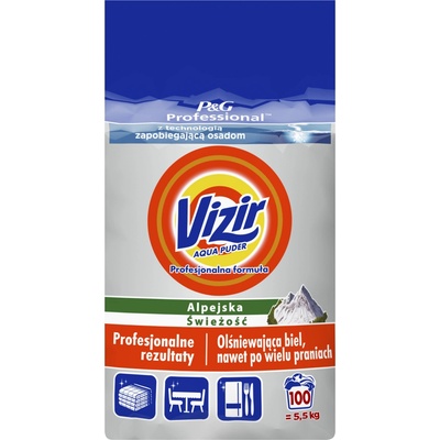 Vizir Professional prací prášek Alpine Fresh 5,5 kg 100 PD
