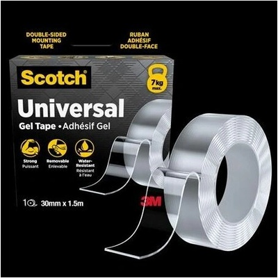 3M Scotch Universal Gel Lepiaca páska obojstranná silná 30 mm x 1,5 m priehľadná