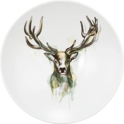 Seltmann Weiden Hluboký talíř 23 cm LIFE NATURE DEER zelená