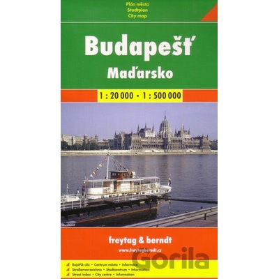Automapa Budapešť + Maďarsko 1:20 000/1:500 000