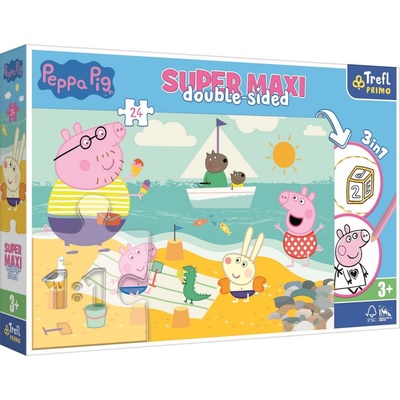 Trefl Obojstranné Prasiatko Peppa SUPER MAXI 24 dielov