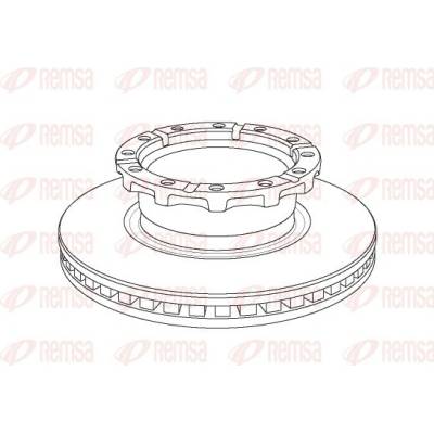 REMSA Brzdový kotouč Heavy Duty Brake Disc NCA1159.20