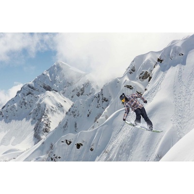 Dimex MS-5-1571 Vliesová fototapeta Snowboardista na horách rozměry 375 x 250 cm