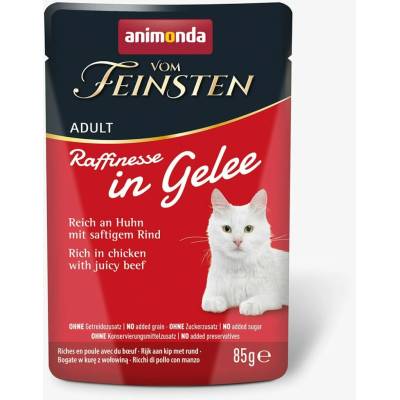 Animonda Vom Feinsten Raffin Želé s kuřetem a hovězím 24x85 g