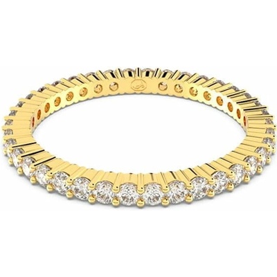 Swarovski Luxusný pozlátený prsteň Vittore 5028972