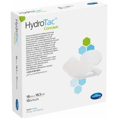 HydroTac concave - krytie na rany penové hydropol. impregnované gélom 18 x 18,5 cm 10 ks