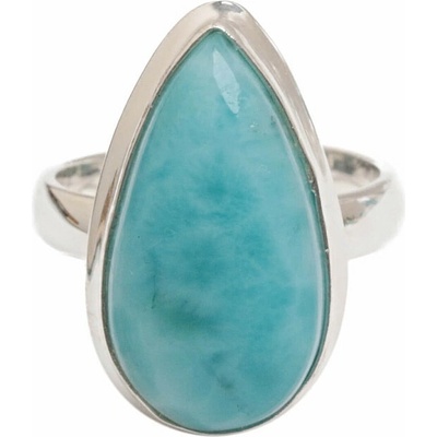 Nefertitis Larimar prsten stříbro LOT468