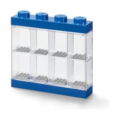 LEGO Колекционерска кутия за минифигурки, 8 отделения, lego, синя 40650005 (40650005)