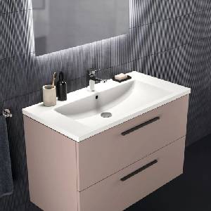 Ideal Standard i. life B стенен шкаф за шкафове, сив - матово бежов, 2 чекмеджета, 100 см (T5276NH)