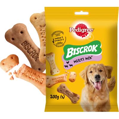 PEDIGREE Biscrok 200г - кубчета бисквити за кучета