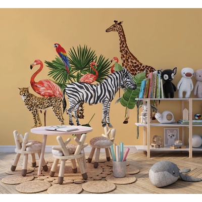Art gift Стикери за детска стая - Екзотични животни