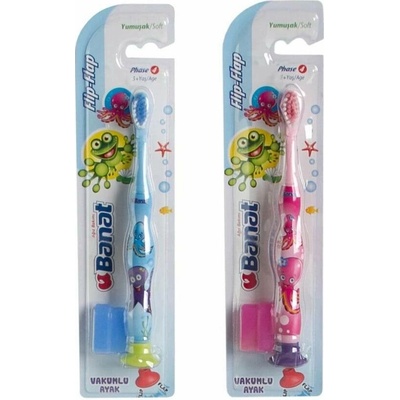 Banat FlipFlap Junior dětský zubní kartáček měkký