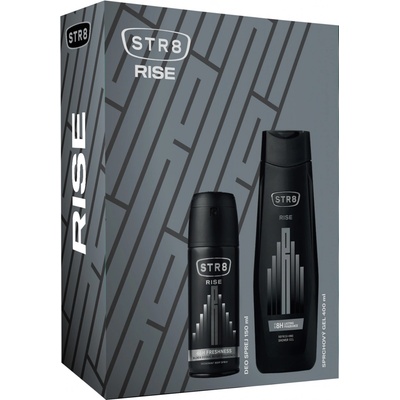 Str8 Rise deospray 150 ml + sprchový gel 400 ml + kosmetická sada
