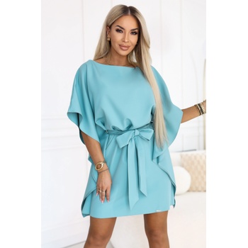 Numoco Широка рокля в син цвят, модел 287-40nmc-2802 - Син, размер s/m