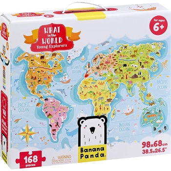 BANANA PANDA Пъзел за под Banana Panda от 168 части - Млади изследователи (33672)