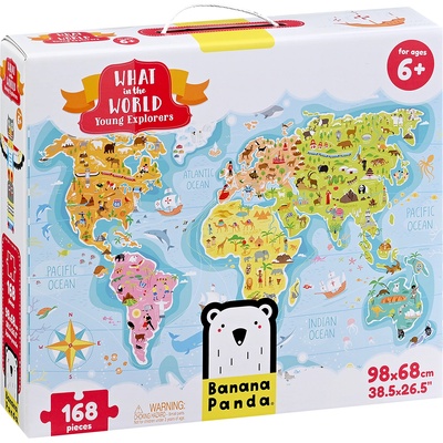 BANANA PANDA Пъзел за под Banana Panda от 168 части - Млади изследователи (33672)