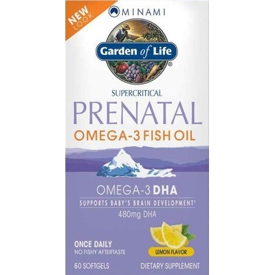 Garden of Life Minami Nutrition Omega-3 prenatální 60 kapslí citron