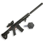 Sunny Blaster M4A1, щурмова пушка с водни гел топчета и аксесоари, черна (M4A1-black)