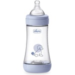 Chicco Шише за хранене Chicco Perfect 5 - Със среден поток, 240 ml, 3 м+, синьо (N0285) - ozone