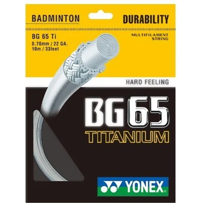 Yonex Корда за бадминтон Yonex BG 65 Titanium (10 m) - white