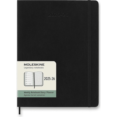 Moleskine B5 týdenní 2025-26 černý – Zboží Dáma