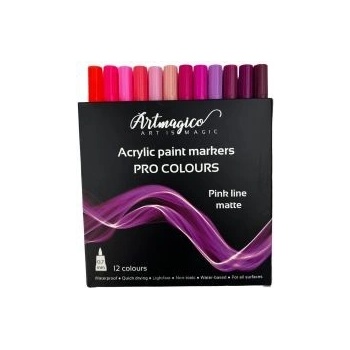Artmagico Akrylové fixy Pre Line Pink